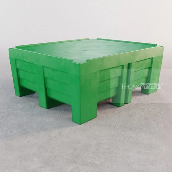 Pallet Plástico 1050x1250 PBRII 50cm Altura PL096 Pallet Ergonômico
