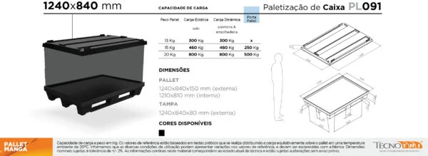 Ficha Técnica Pallet Manga PL091