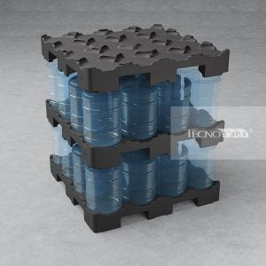 Pallet para garrafão PP empilhado