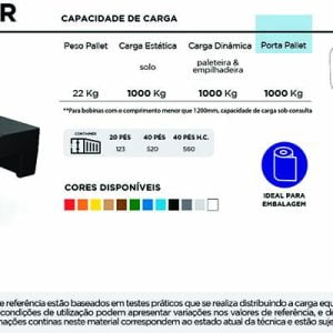 Ficha Técnica Pallet para bobina PL099