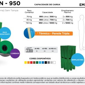 Ficha Técnica Contentor 950 litros