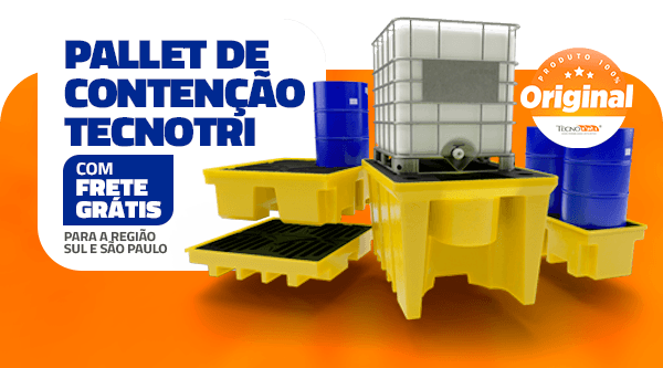 Frete Grátis Pallet de Contenção Tecnotri