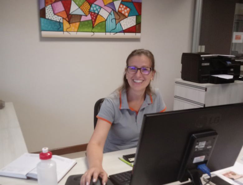 Agradecimento a Cláudia Cristina por sua dedicação na Tecnotri