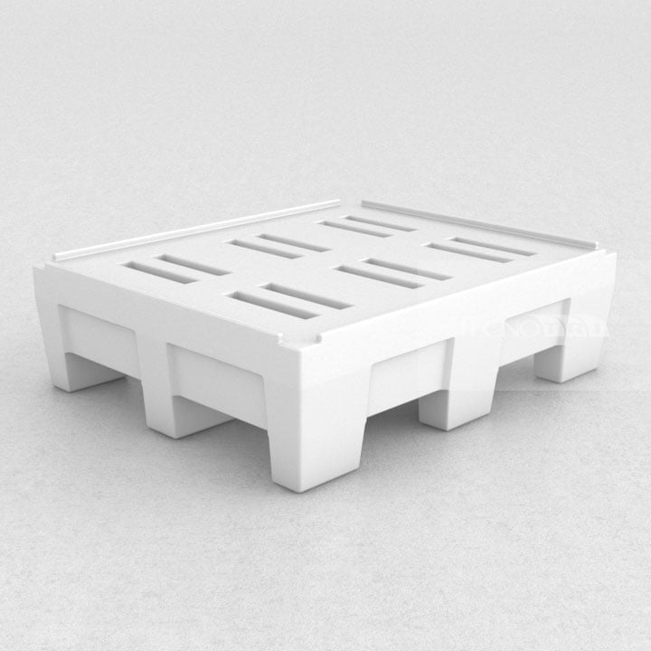 Pallet Plástico 1050×1250 PBRII 35cm Altura. PL061 Pallet Ergonômico