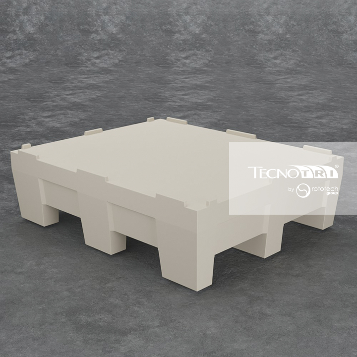 Pallet Plástico 1050×1250 PBRII 35cm Altura PL117 Pallet Ergonômico