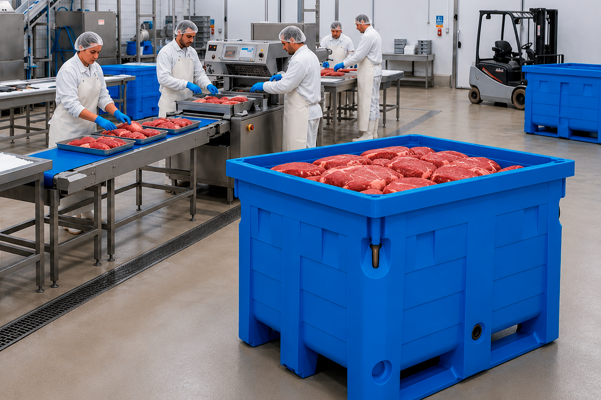 Como o plástico rotomoldado garante a segurança sanitária na indústria de alimentos?