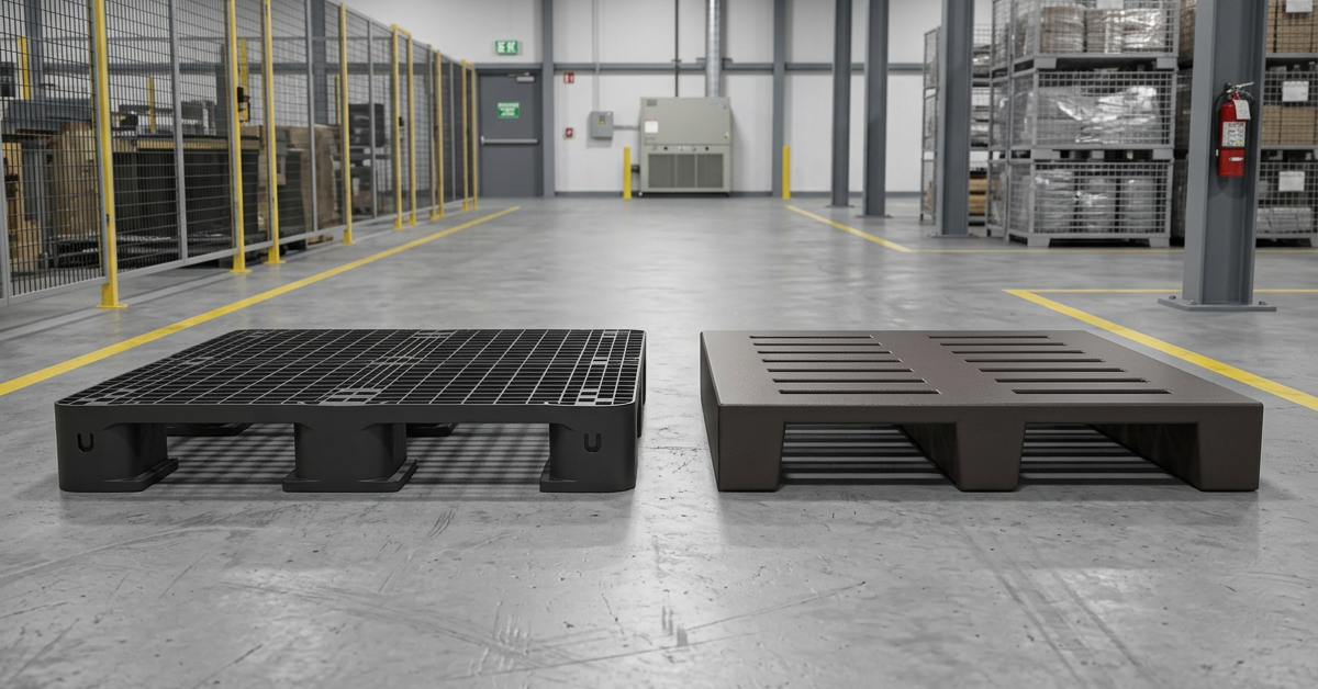 Pallet rotomoldado ou pallet injetado: entenda as diferenças e escolha a melhor opção para sua operação